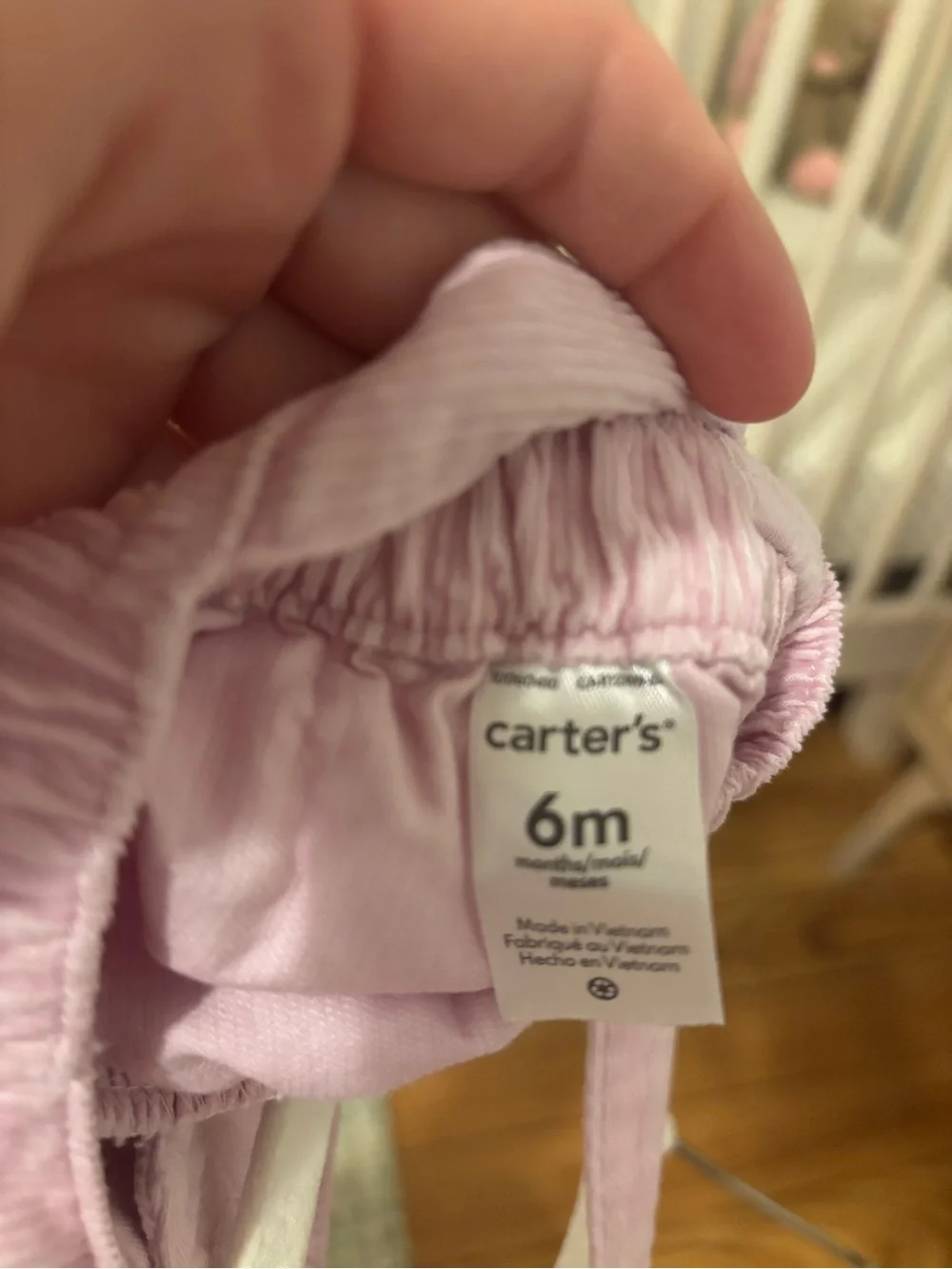 Carter's Light Pink Corduroy Crossback Pinafore with Heart Patch
